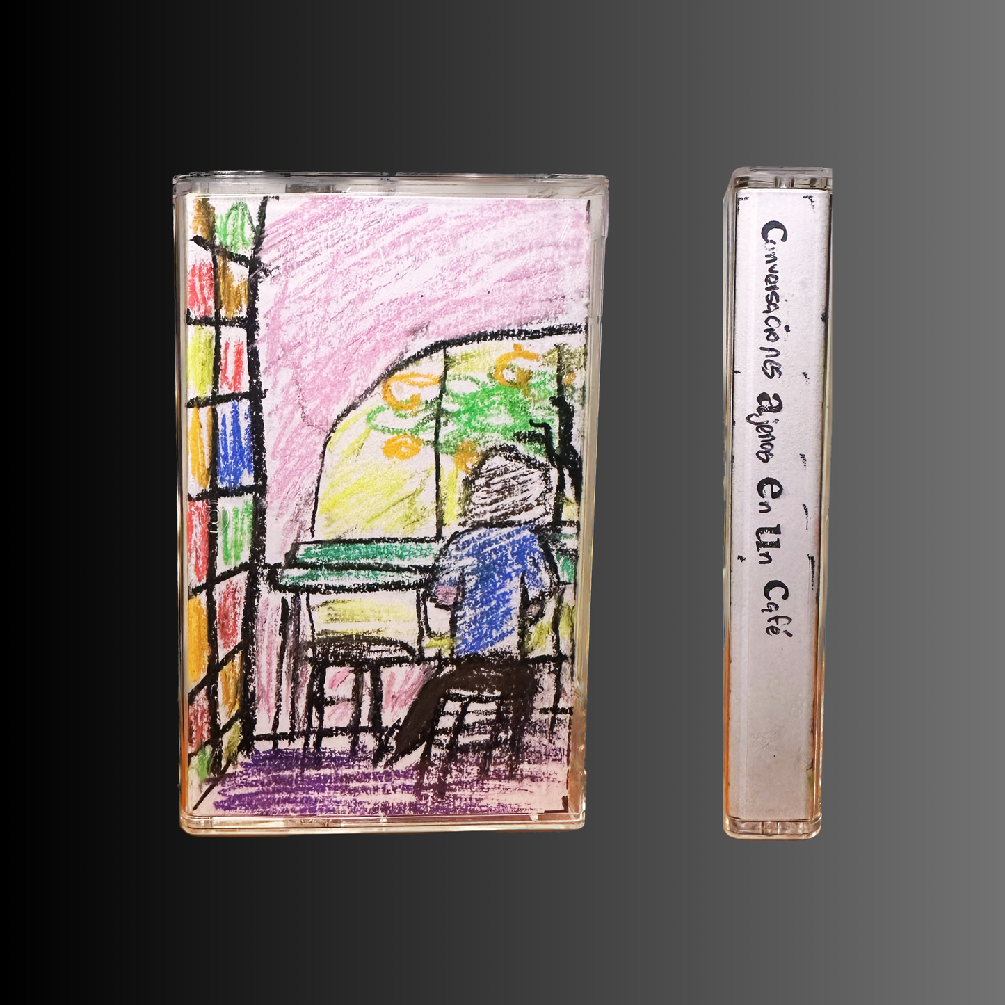 Cassette Personalizado A Mano, "Conversaciones Ajenas En Un Café"